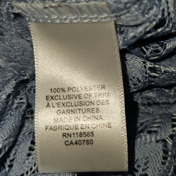 70s style Beaded Celestial Blue Crotchet Top Boho Bohemian - Picture 10 of 11